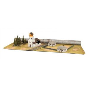 Battlefield In A Box - Gaming Mat - Brown/City-BB956