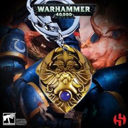 Custodian Shoulder Plate Keychain - Warhammer 40K-WHK-K005