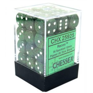 Chessex Speckled 12mm d6 Dice Blocks with Pips (36 Dice) - Recon-25925