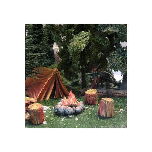 Ziterdes - Tent with a fire place, 6 pcs.-6079166