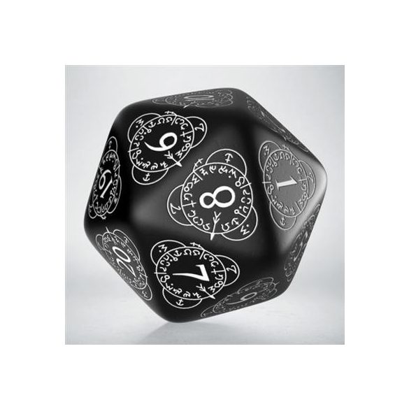 D20 Level Counter Black & white Die-20LEV01