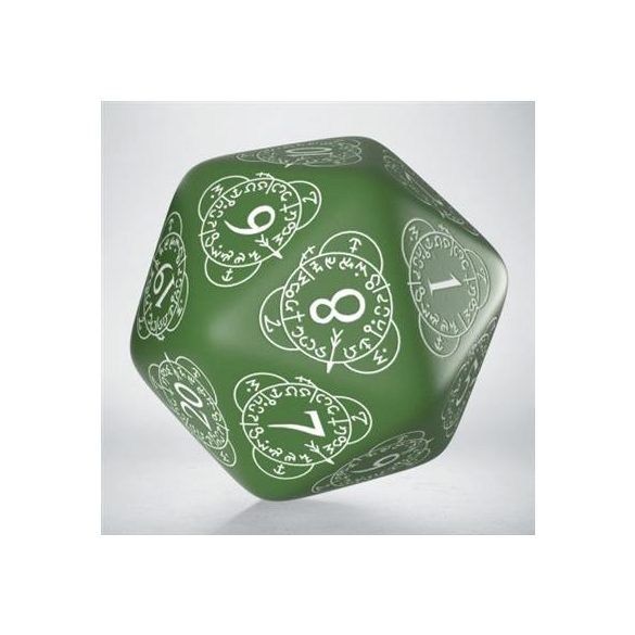 D20 Level Counter Green & white Die-20LEV04