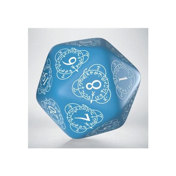 D20 Level Counter Blue & white Die-20LEV06