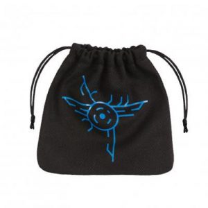 Galactic Black & blue Dice Bag-BGAL102