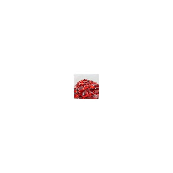 Chessex Gaming Glass Stones in Tube - Crystal Red (40)-1124
