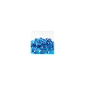 Chessex Gaming Glass Stones in Tube - Crystal Aqua (40)-1137