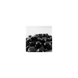 Chessex Gaming Glass Stones in Tube - Black Glass (40)-1138