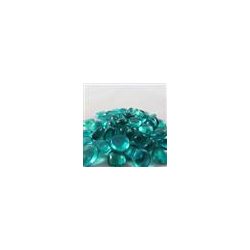 Chessex Gaming Glass Stones in Tube - Crystal Teal (40)-1146