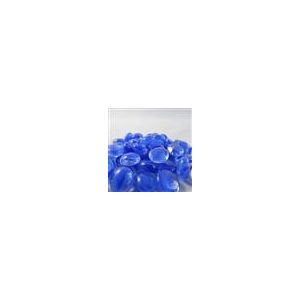 Chessex Gaming Glass Stones in Tube - Catseye Dark Blue (40)-1160