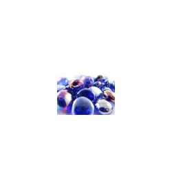 Chessex Gaming Glass Stones in Tube - Iridized Dark Blue (40)-1176