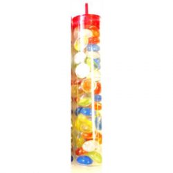 Chessex Gaming Glass Stones in Tube - Assorted Catseye (40)-1198