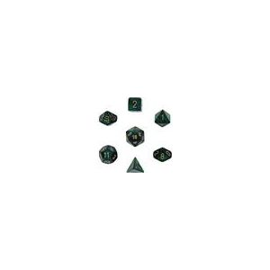 Chessex Scarab 7-Die Set - Jade w/gold-27415