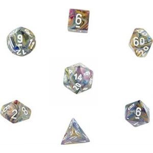 Chessex Festive 7-Die Set - Carousel w/white-27440