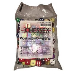 Chessex Dice Assortments Pound-o-d6 (80-100 Dice)-001d6