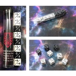 Kraken Wargames Dice - Positive/Negative D6 Dice 16 mm (8 Dice in Tube)-KWG0490