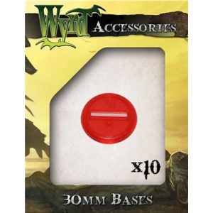 Wyrd Games - Red 30mm Translucent Bases (10 pack)-WYR00046