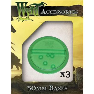 Wyrd Games - Green 50mm Translucent Bases (3 pack)-WYR00051