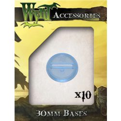 Wyrd Games - Blue 30mm Translucent Bases (10 pack)-WYR00052