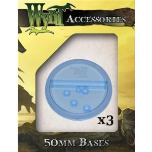 Wyrd Games - Blue 50mm Translucent Bases (3 pack)-WYR00054