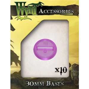 Wyrd Games - Purple 30mm Translucent Bases (10 pack)-WYR00055