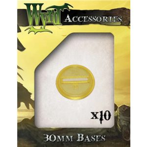 Wyrd Games - Gold 30mm Translucent Bases (10 pack)-WYR00058