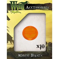 Wyrd Games - Orange 30mm Translucent Bases (10 pack)-WYR00061