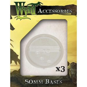 Wyrd Games - Clear 50mm Translucent Bases (3 pack)-WYR00069