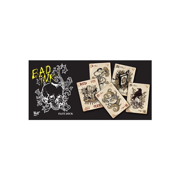 Malifaux 3rd Edition - Fate Deck Bad Ink with Deckbox-WYR20033