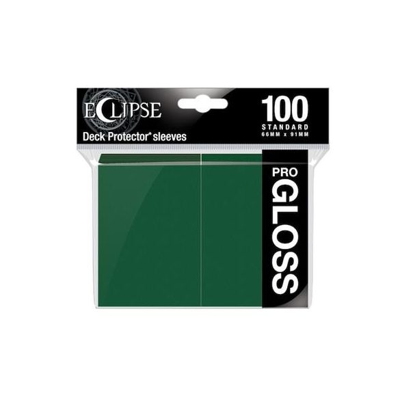 UP - Standard Sleeves - Gloss Eclipse - Forest Green (100 Sleeves)-15605