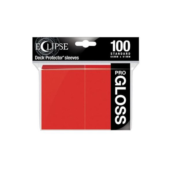 UP - Standard Sleeves - Gloss Eclipse - Apple Red (100 Sleeves)-15604