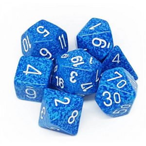 Chessex Speckled Polyhedral 7-Die Set - Water-25306