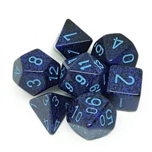 Chessex Speckled Polyhedral 7-Die Set - Cobalt-25307