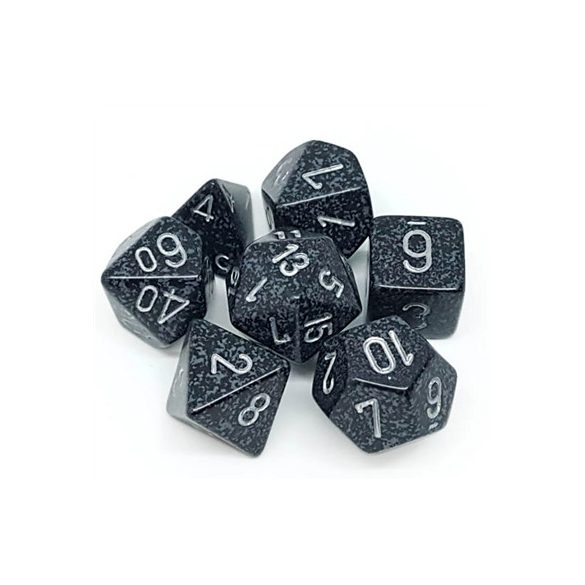 Chessex Speckled Polyhedral 7-Die Set - Ninja-25318