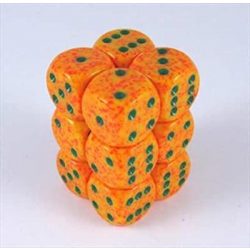Chessex Speckled 16mm d6 with pips Dice Blocks (12 Dice) - Lotus-25712