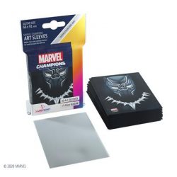 Gamegenic - Marvel Champions Art Sleeves - Black Panther (50+1 Sleeves)-GGS10094ML