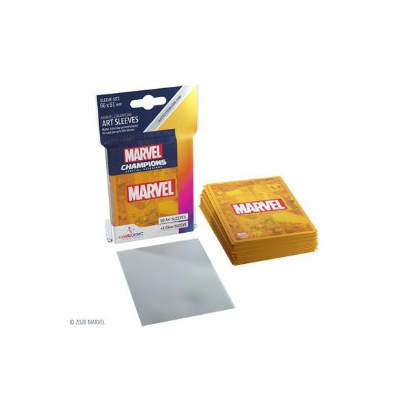 Gamegenic - Marvel Champions Art Sleeves - Marvel Orange (50+1 Sleeves)-GGS10107ML