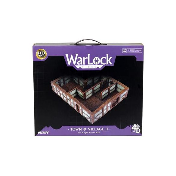 WarLock Tiles: Town & Village II - Full Height Plaster Walls-WZK16511