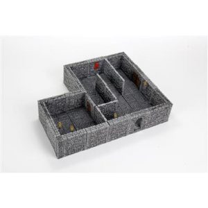 WarLock Tiles: Dungeon Tiles II - Full Height Stone Walls Expansion-WZK16514