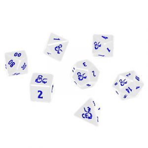UP - Heavy Metal Icewind Dale 7 RPG Dice Set for Dungeons & Dragons: White-18355