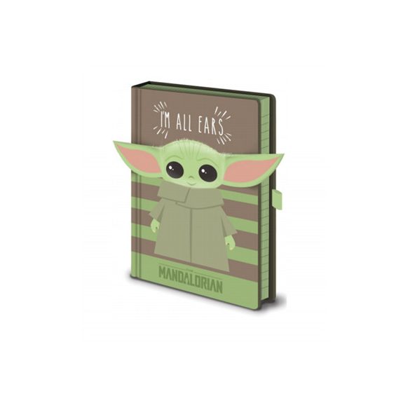 Pyramid Premium A5 Notebook - Star Wars: The Mandalorian (I'm All Ears Green)-SR73280