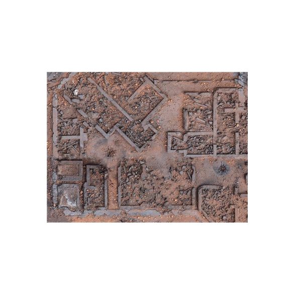 Kraken Wargames Gaming Mat - Desert Warzone City 30"x22" Kill Team and Warcry 2.0-KWG-KT-15