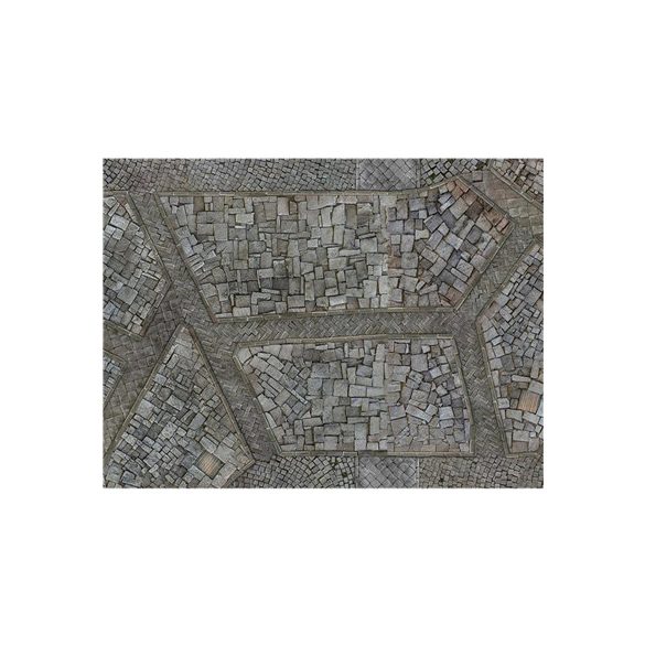 Kraken Wargames Gaming Mat - Cobblestone City 30"x22" Kill Team and Warcry 2.0-KWG-KT-8