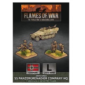 Flames Of War - D-Day: Armoured SS Panzergrenadier Company HQ (Plastic) - EN-GBX138
