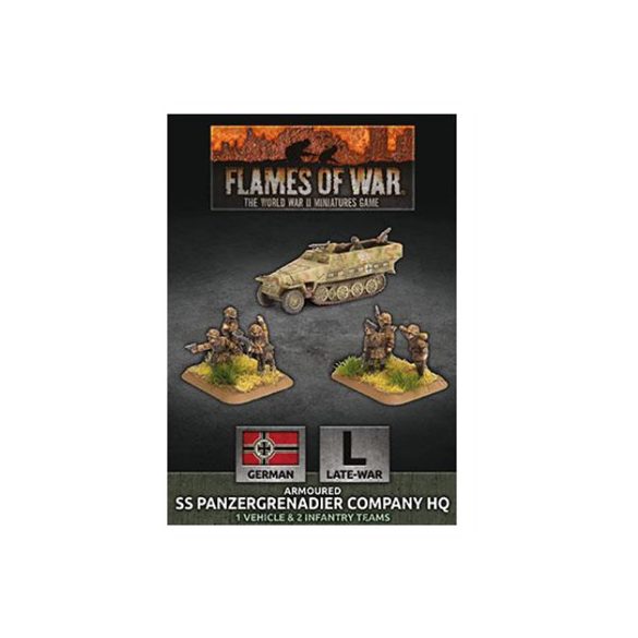 Flames Of War - D-Day: Armoured SS Panzergrenadier Company HQ (Plastic) - EN-GBX138