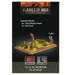 Flames Of War - D-Day: 12cm SS Mortar Platoon (x4 Plastic) - EN-GE799