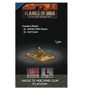 Flames Of War - D-Day: sMG42 SS Machine-gun Platoon (x4 Plastic) - EN-GE797