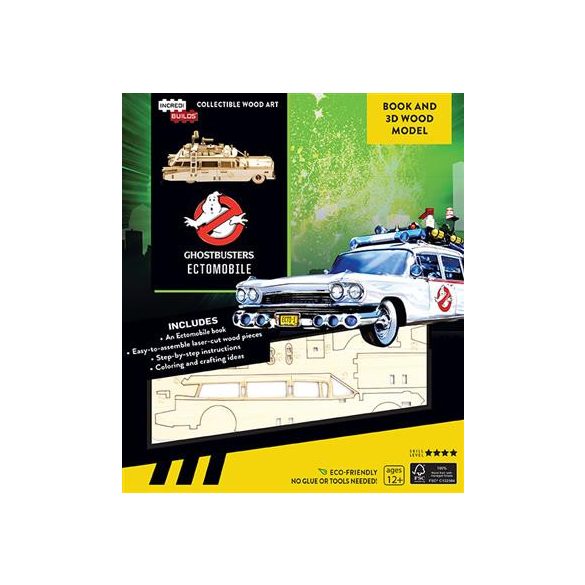 IncrediBuilds: Ghostbusters: Ectomobile Book and 3D Wood Model - EN-98422