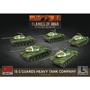 Flames of War - IS-2 Guards Heavy Tank Company (x5 Plastic)-SBX62