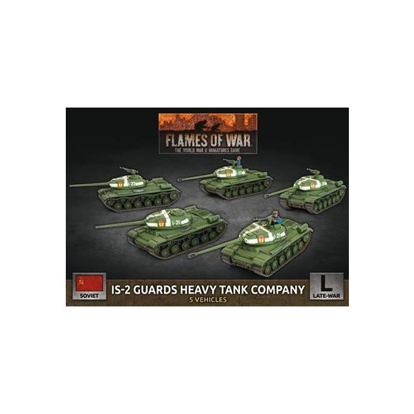 Flames of War - IS-2 Guards Heavy Tank Company (x5 Plastic)-SBX62