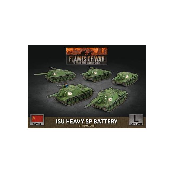 Flames of War - ISU Heavy SP Battery (x5 Plastic)-SBX63